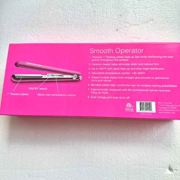 Pink Hair Straightener, Rock Your Hair, Never Used - Picture 8 of 8